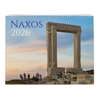 Calendário Naxos 2026 Greek Island Calendar