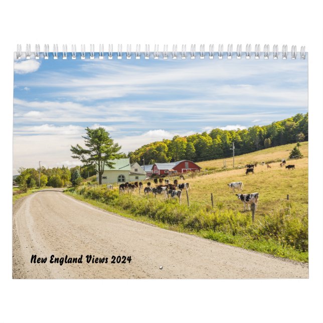 Calendário New England Views 2024 Calendar (Capa)