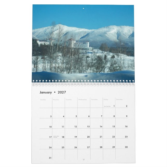 Calendário New Hampshire 2013 (Jan 2027)