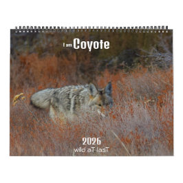 Calendário New! 'I am Coyote' 2026 calendar