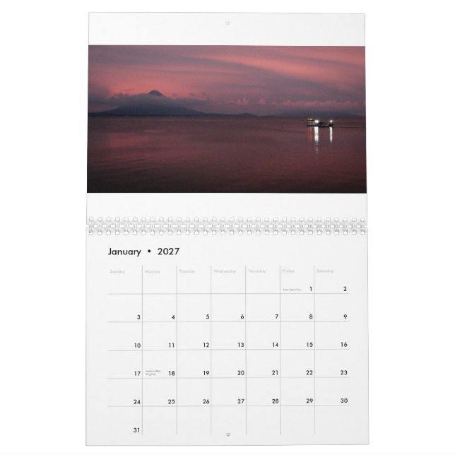 Calendário Nicarágua 2010 (Jan 2027)