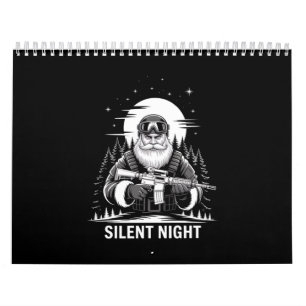 Calendário Noite Silenciosa Papai Noel Natal Veterano Militar