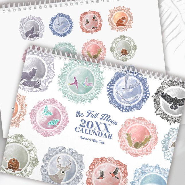 Calendário Nomes de Lua Completos A Qualquer Ano De Arte Ilus (Criador carregado)