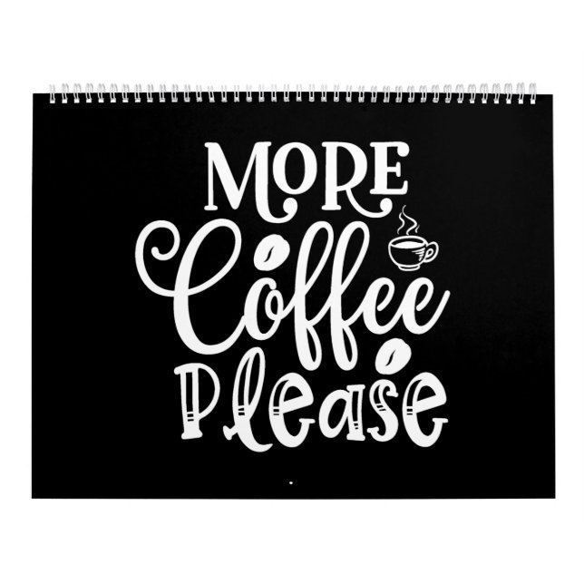 Calendário nope coffee please (Capa)