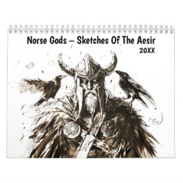 Calendário Norse Gods – Sketches Of The Aesir