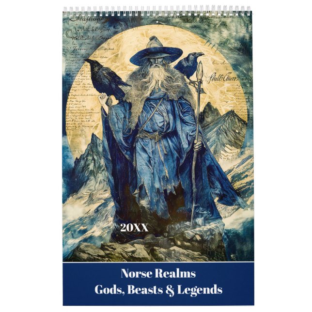 Calendário Norse Realms – Gods, Beasts & Legends Calendar (Capa)