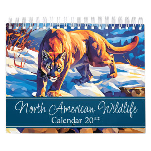 Calendário Norte-Americano da Vida Selvagem 2025