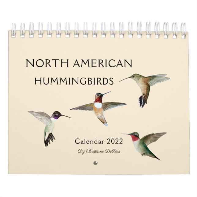 Calendário Norte-Americano de Hummingbird (Capa)