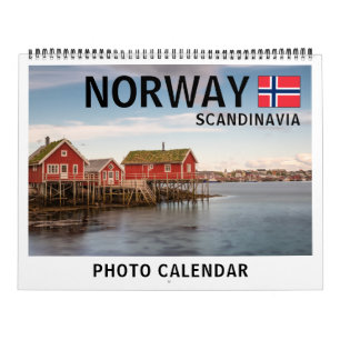 Calendário Noruega Escandinávia 2026