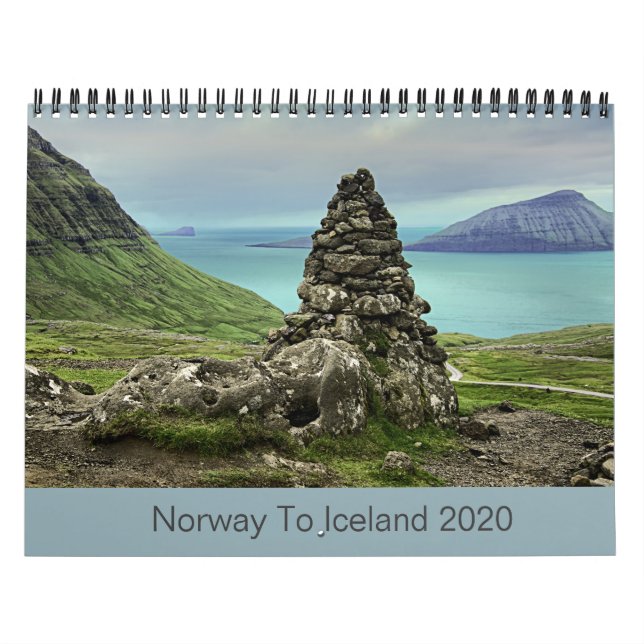 Calendário Noruega para a Islândia 2020 (Capa)