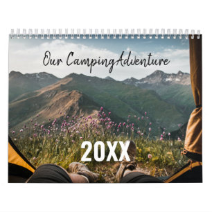 Calendário Nosso Modelo de Foto de Aventura de Camping