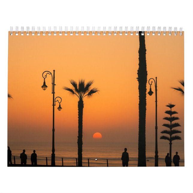 Calendário Notebook tropical sunset - Inspirador e pacífico (Capa)