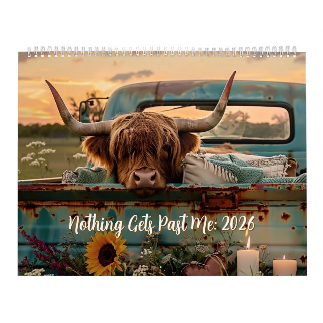 Calendário Nothing Gets Past Me 2026  (Capa)