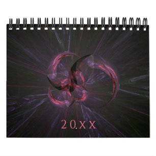 Calendário Nova Arte Fractal Abstrata