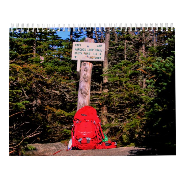 Calendário Nova Inglaterra cénico (Verso)