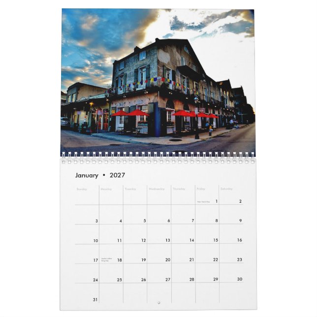 Calendário Nova Orleães 2014 (Jan 2027)