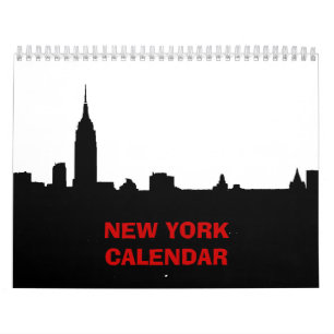 Calendário Nova York (preto e branco)