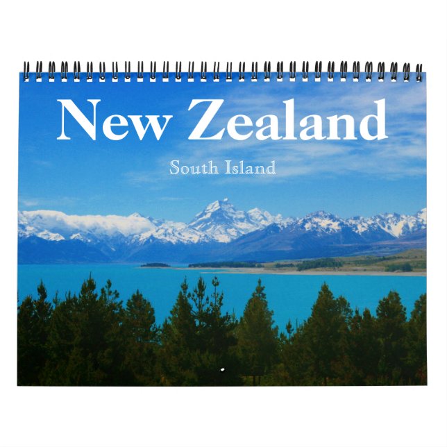 Calendário nova zelândia ilha sul 2027 (Capa)