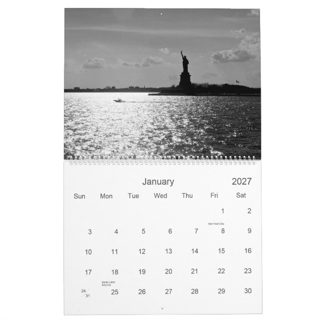 Calendário NYC 2013 (Jan 2027)