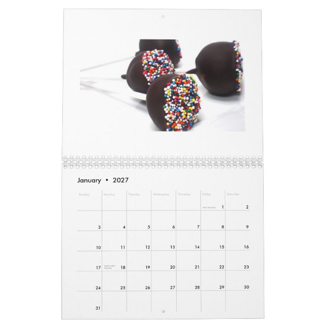 Calendário O 2010 o mais doce (Jan 2027)