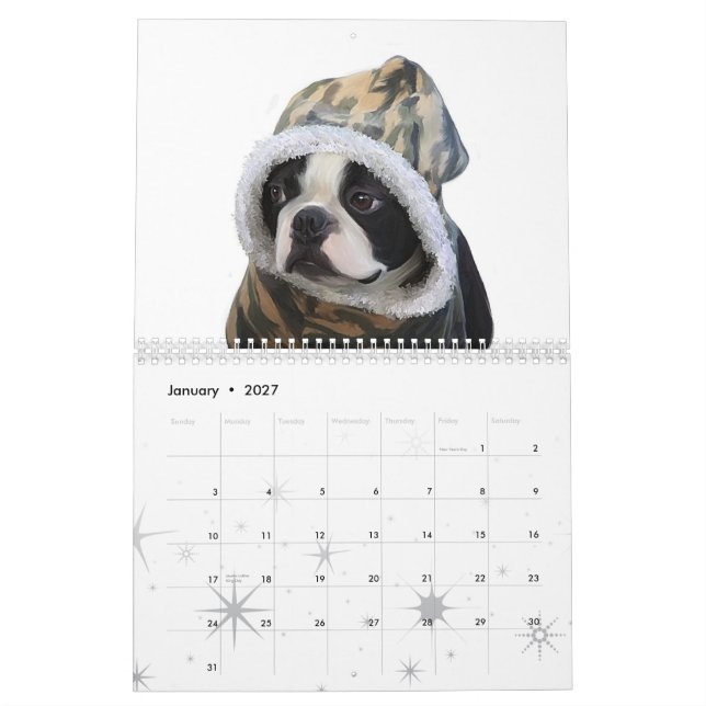 Calendário O amor é uma Boston (Jan 2027)