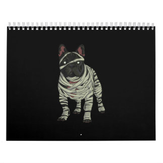 Calendário O Cachorro Bulldog Francês Mummy Halloween Gift