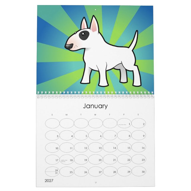 Calendário O cão dos desenhos animados produz 2011 (Jan 2027)