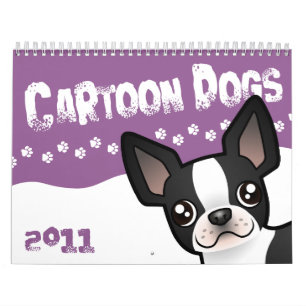 Calendário O cão dos desenhos animados produz 2011