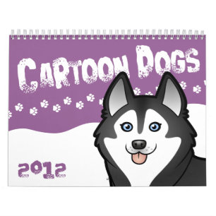 Calendário O cão dos desenhos animados produz 2012