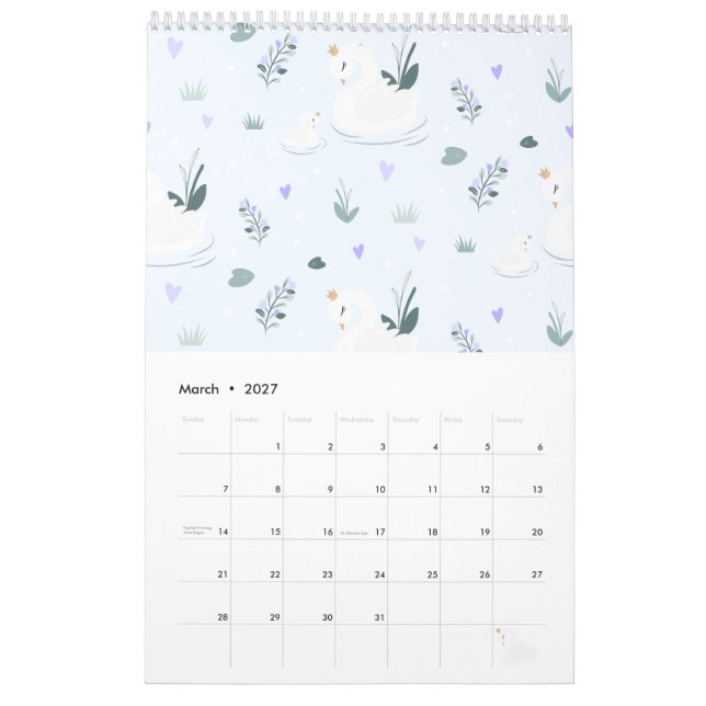 Calendário O Cisne Coroado (Mar 2027)
