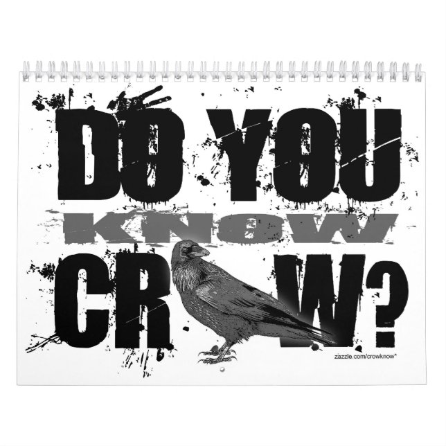 CALENDÁRIO O CORVO SABE SEU UM ANO NOVO (Capa)