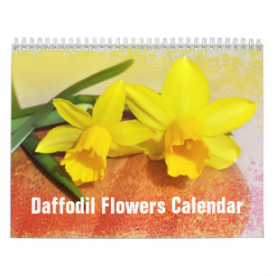 Calendário O Daffodil floresce 2019 floral