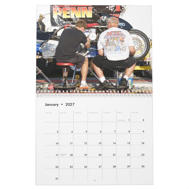 Calendário O Dragbike o mais rápido no planeta II (Jan 2027)