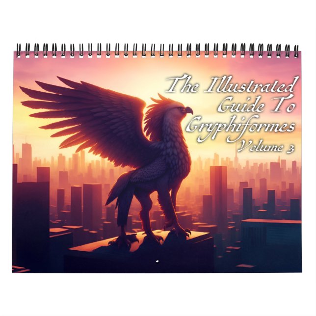 Calendário O Guia Ilustrado Para Gryphiformes Volume 3 (Capa)