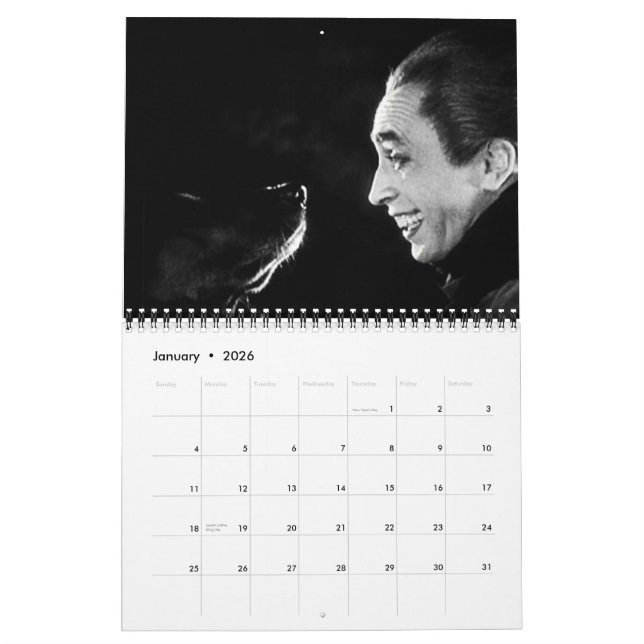 Calendário O homem que ri 1928 (Jan 2026)