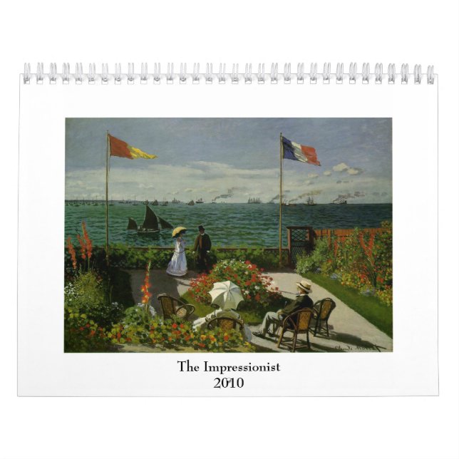Calendário O ~ impressionista variável para 2018 (Capa)