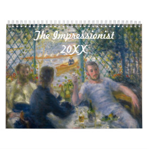 Calendário O ~ impressionista variável para 2019