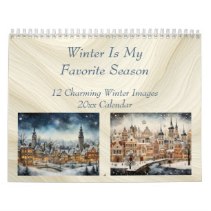 Calendário O Inverno É Minha Estação Favorita