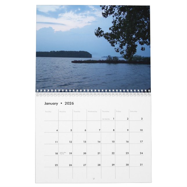 Calendário O Lago Erie Calander (Jan 2026)