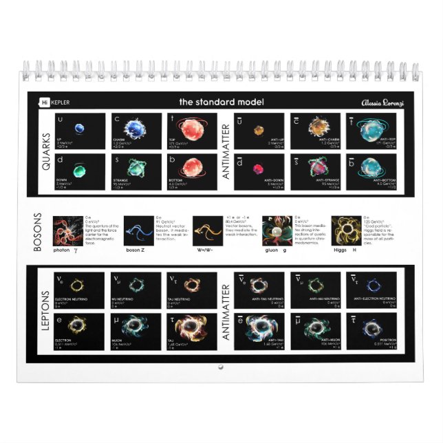 Calendário O Modelo Padrão de Partículas (Capa)