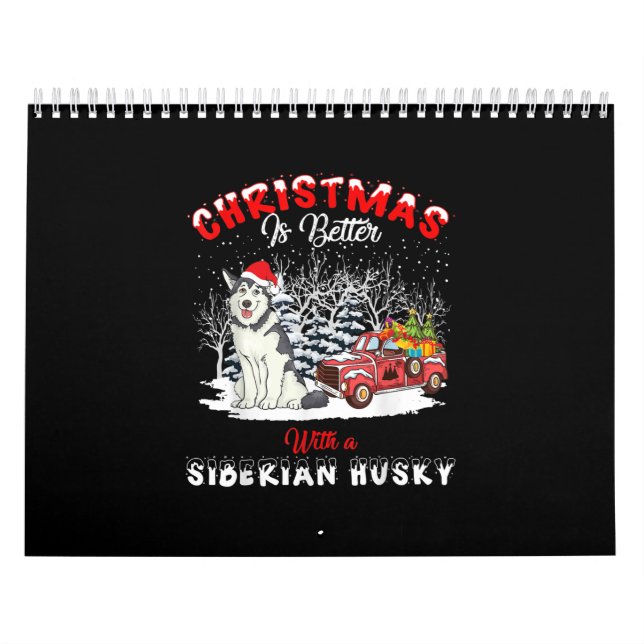 Calendário O Natal É Melhor Com O Cão | Presente do proprietá (Capa)