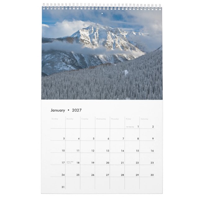 Calendário O oeste Untamed (Jan 2027)