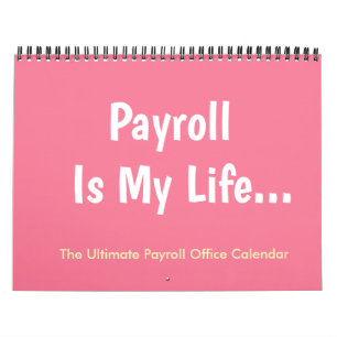 Calendário O Payroll É O Meu Escritório De Gerente De Mulhe