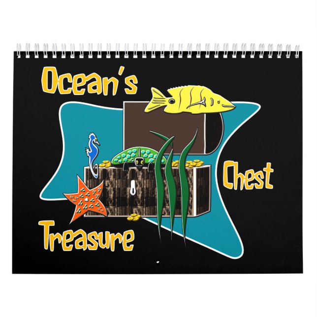 Calendário O tesouro do oceano (Capa)
