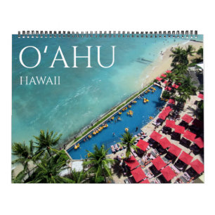 Calendário o'ahu havaí 2026 grande