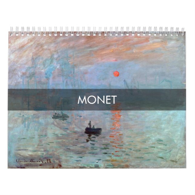 Calendário Obra-prima de Claude Monet (Capa)
