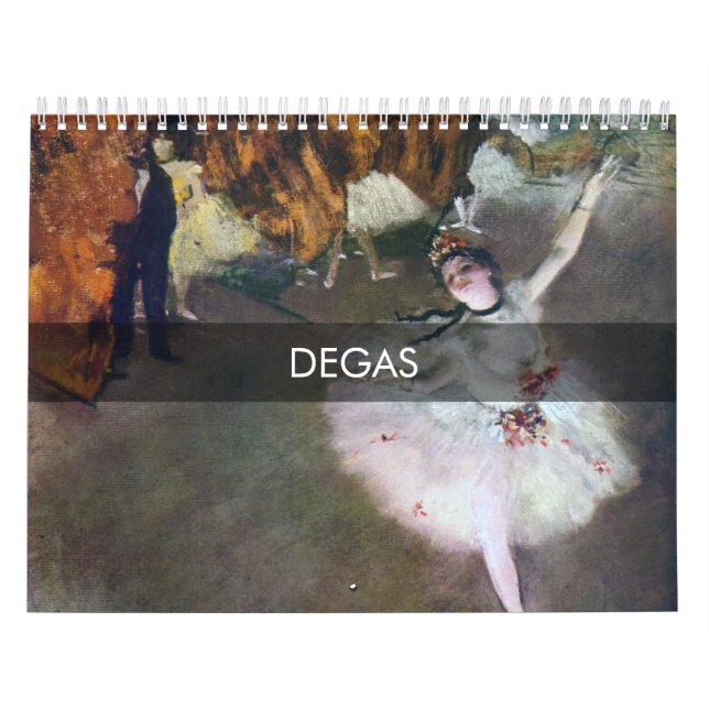 Calendário Obra-prima de Edgar Degas (Capa)