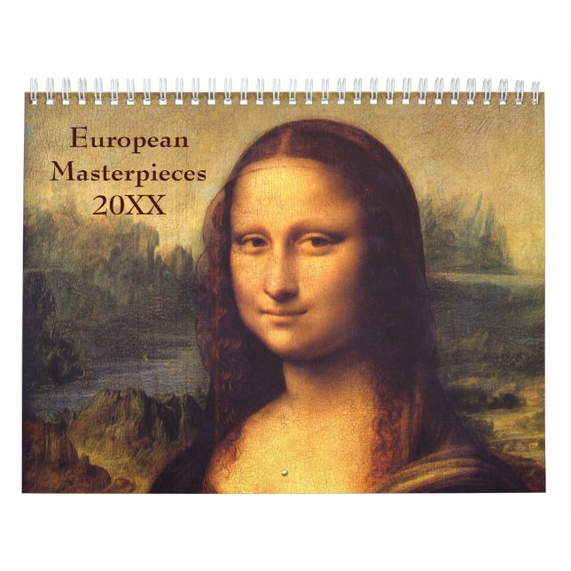 Calendário Obras - primas europeias ~ Altera para 2019 (Capa)