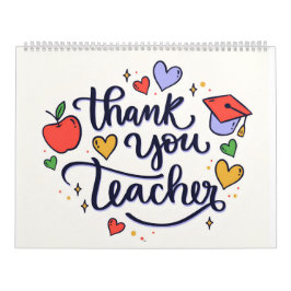 Calendário obrigado professor