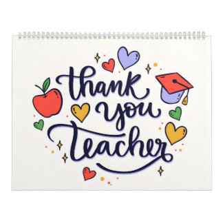 Calendário obrigado professor